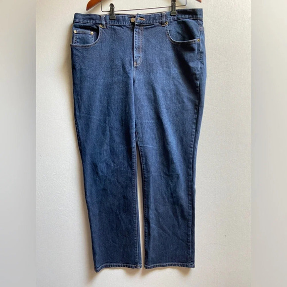 Ralph Lauren Jeans  Co. Classic Straight denim jeans Sz 18W - Picture 1 of 9